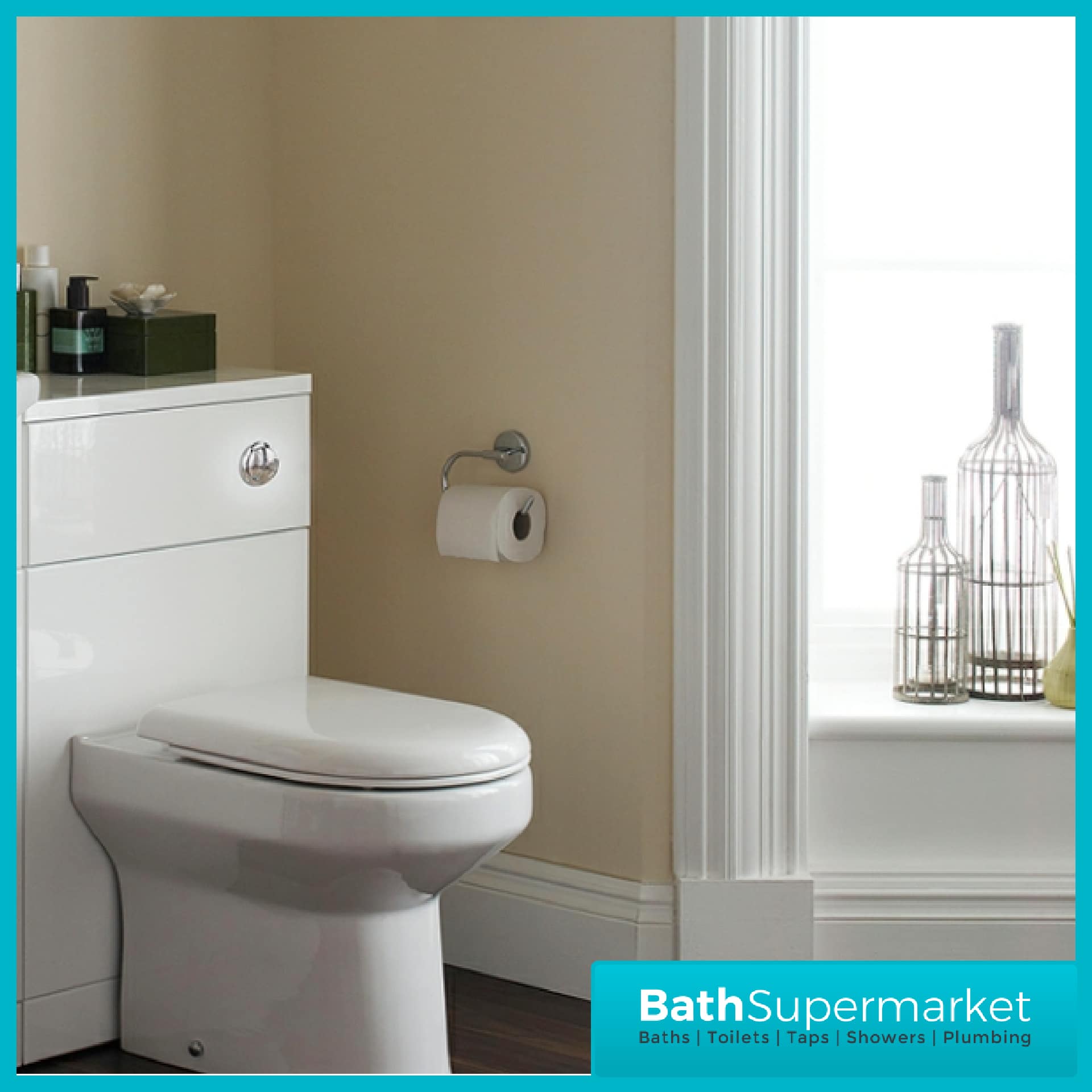 Kartell Impakt White Back To Wall WC Unit 500mm x 300mm