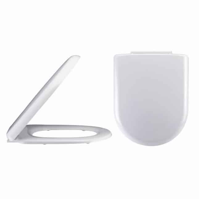 Premier Linton D-Shape Back To Wall Pan– Soft Close Seat - Image 5