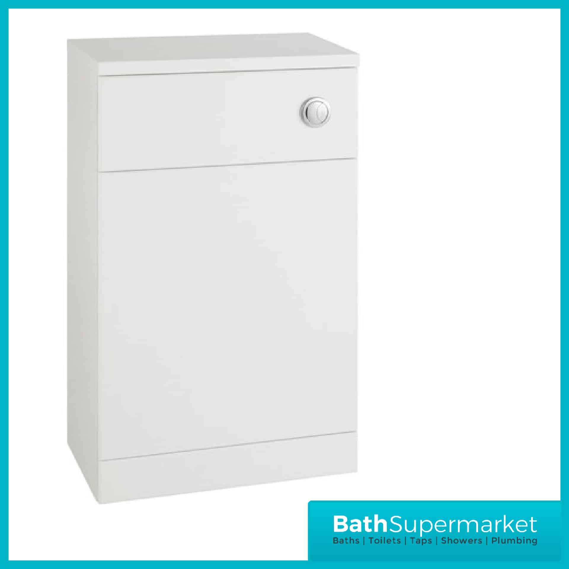 Kartell Impakt White Back To Wall WC Unit 500mm x 300mm