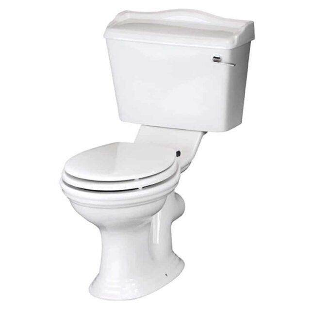 Hudson Reed Ryther Close Coupled Toilet WC Lever Cistern - Image 3