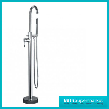 Alvoro Studio F88 Freestanding Bath Shower Mixer Tap with Shower Kit - Chrome