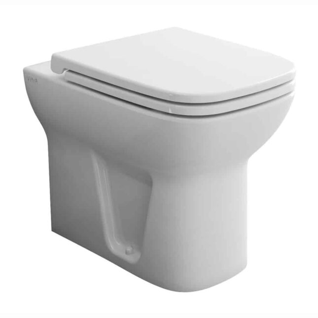 Vitra - S20 Model Back to Wall Toilet Pan - Soft Close Seat - Image 4