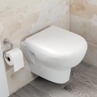 Vitra Zentrum Wall Hung 50cm Short Projection Pan - Soft Close Seat - Image 2