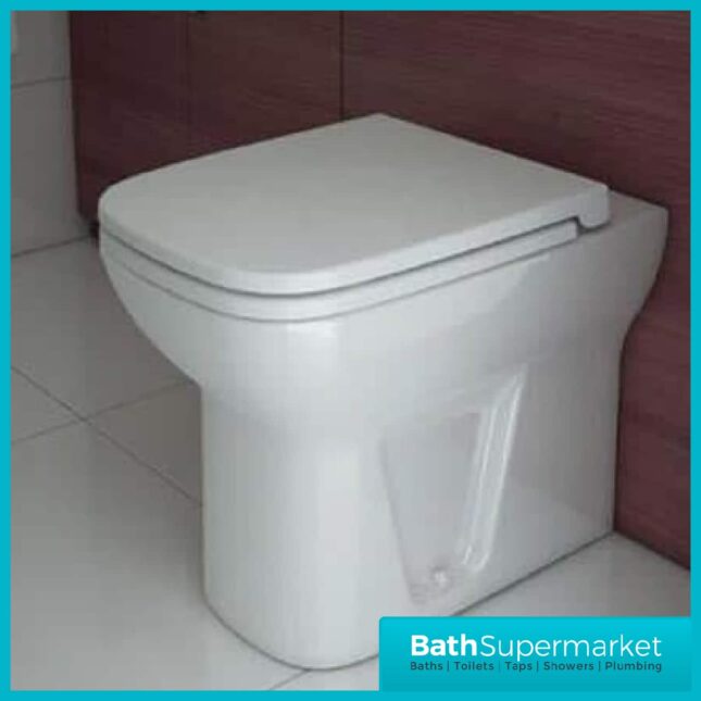 Vitra - S20 Model Back to Wall Toilet Pan - Soft Close Seat - Image 2