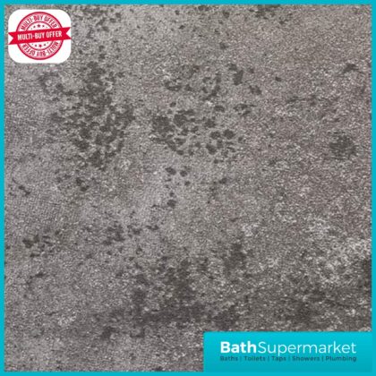 Silver Retro Metallic PVC 10mm Wall Panel 2400mm High x 1000mm