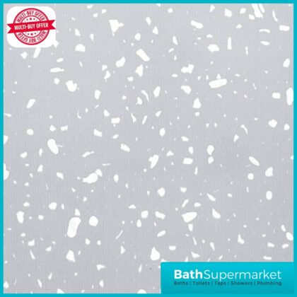 Grey Storm Sparkle PVC 10mm Wall Panel 2400mm High x 1000mm