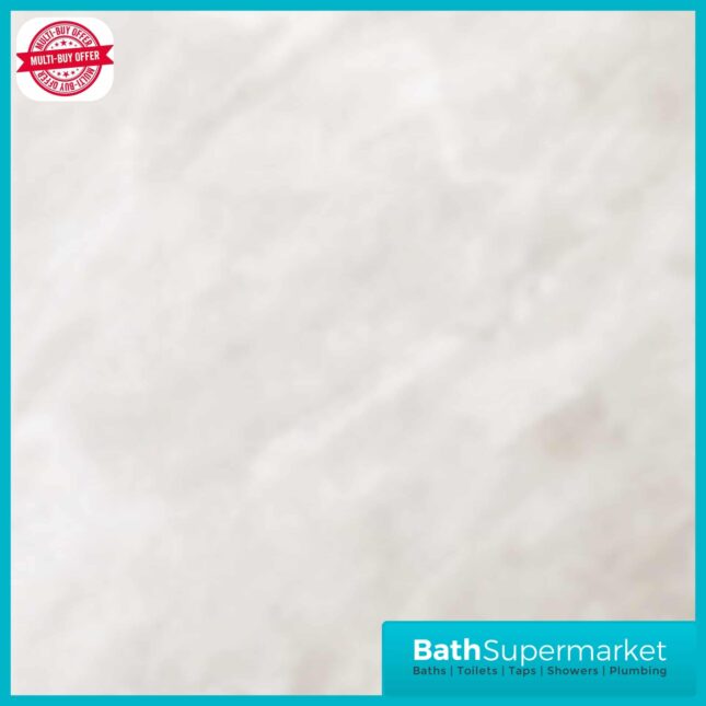 Grey Marble PVC 10mm Wall Panel 2400mm High x 1000mm