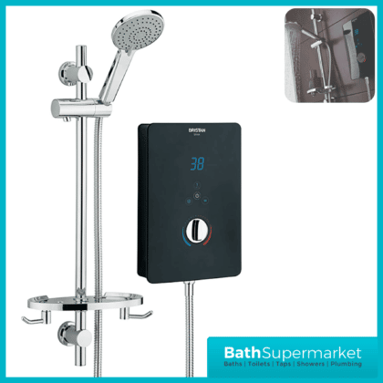 Bristan Bliss 3 Electric Shower-Black-8.5Kw & 9.5Kw & 10.5kw