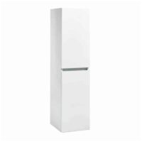 Kore White Gloss Wall Mounted Tall Side Storage Unit 1200mm Height - Image 3