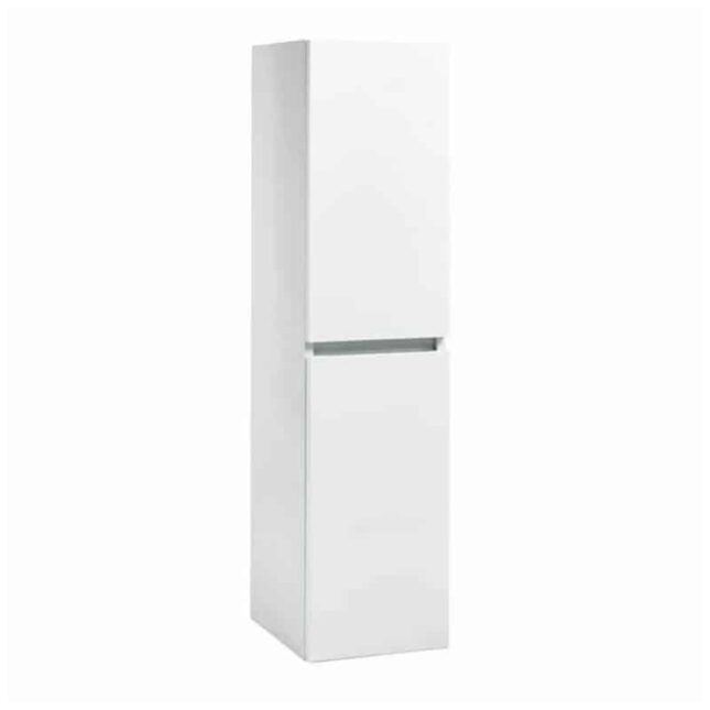 Kore White Gloss Wall Mounted Tall Side Storage Unit 1200mm Height - Image 3