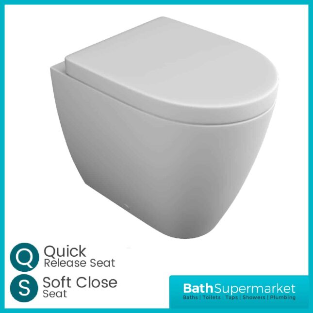 Kartell Genoa Back To Wall Toilet With Soft Close Seat
