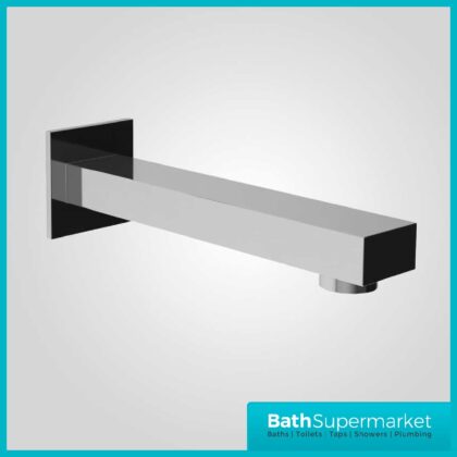 Rectangular Square Wall Mounted Bath Filler Spout