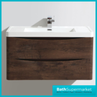 Bali Chestnut Wall Mounted Vanity Unit 900mm