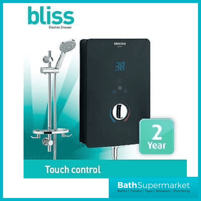 Bristan Bliss 3 Electric Shower-Black-8.5Kw & 9.5Kw & 10.5kw