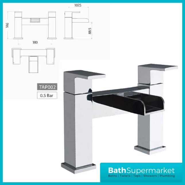 Victoria Chrome Waterfall Bath Filler Tap