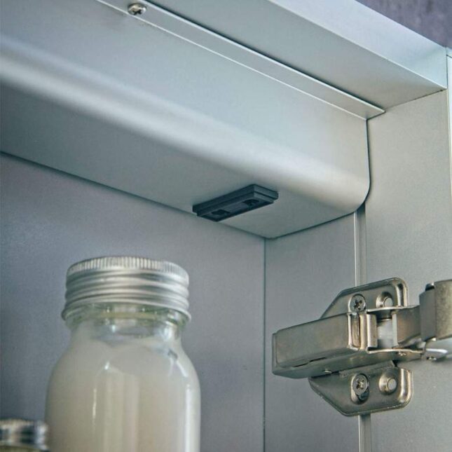 Sognare Lia LED Cabinet 600 x 700 Double Door Demister And Shaver - Image 4