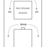 Platinize Chrome Square Concealed Valve + Slide Rail + Ceiling Mounted Head - Image 5