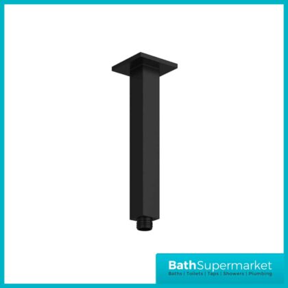 Mono Matt Black Ceiling Arm 180mm