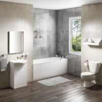 Abbey 1500mm x 700mm Round Single Ended Bath-Drilled Tap Holes - Image 5