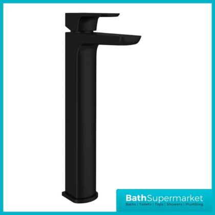 Mono Matt Black Tall Hi Rise Mono Basin Mixer Tap