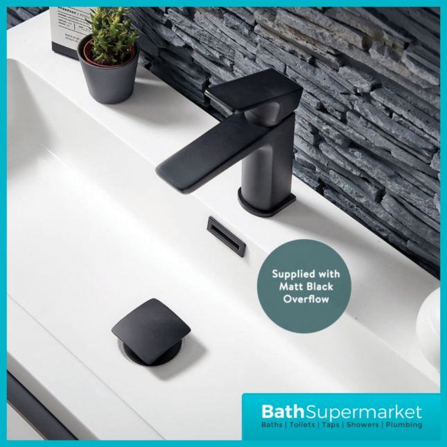 Celeste Muro 800mm Wall Hung Vanity Unit Black Frame