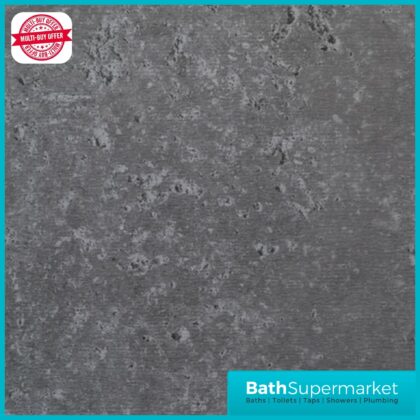 Concrete Black PVC 10mm Wall Panel 2400mm High x 1000mm