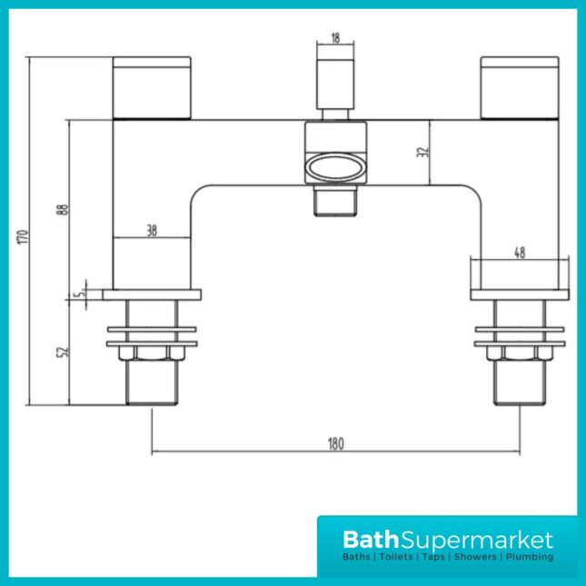 Lanza Bath Shower Mixer Tap