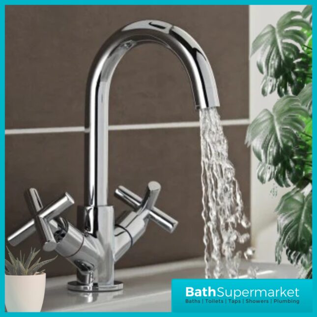 Kartell K-Vit Times Chrome Mono Basin Mixer Tap