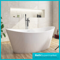 Sognare Muro Chrome Freestanding Bath Shower Mixer - Image 2