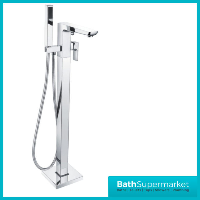 Sognare Muro Chrome Freestanding Bath Shower Mixer
