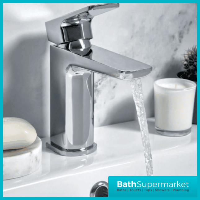 Muro Chrome Mono Basin Mixer Tap & Clicker Waste