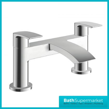 Belini Round Chrome Bath Filler Deck Mounted Tap