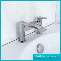 Belini Round Chrome Bath Filler Deck Mounted Tap