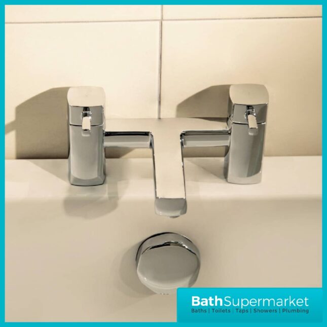 Sognare Forme Polished Chrome Square Bath Filler Tap - Image 5