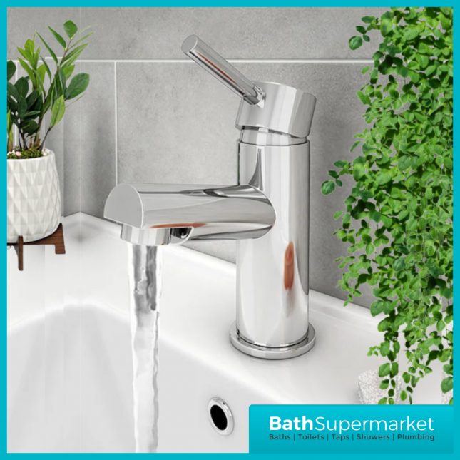 Premier Chrome Single Lever Mono Basin Mixer Tap With Clicker Waste