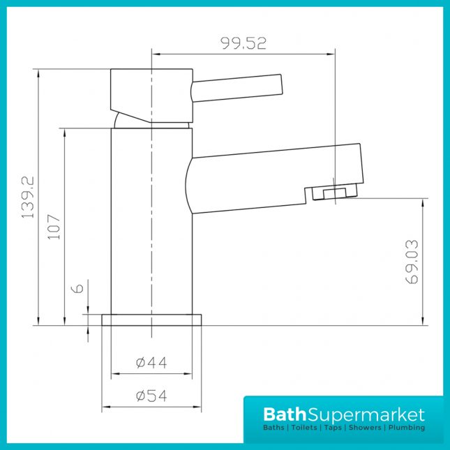 Premier Chrome Single Lever Mono Basin Mixer Tap With Clicker Waste