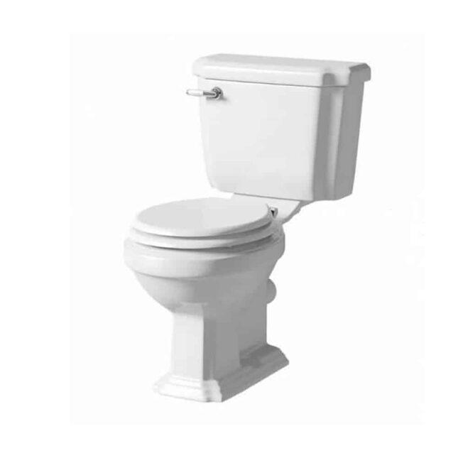 Astley Close Coupled Toilet WC with Cistern - Soft Close Seat - Image 3