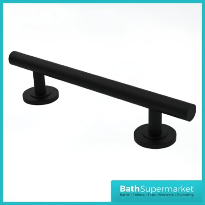 Nymas Style Matt Black Luxury Straight Mobility Grab Rail Bar 450mm Wide