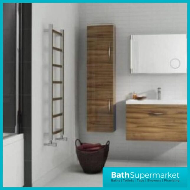 Eton Chrome Designer Heated Towel Rail 600mm x 1200mm