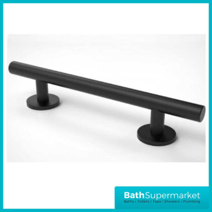 Nymas Style Matt Black Luxury Straight Mobility Grab Rail Bar 480mm Wide