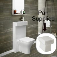 All in One Polymarble Basin and Toilet Shroud Combination with BTW Toilet - Image 2