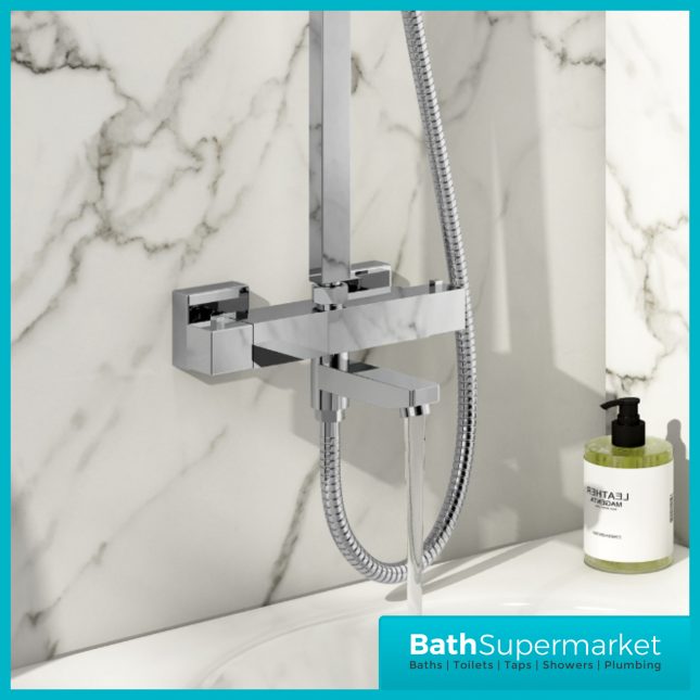 Cassellie Socorro Thermostatic Bath Filler Shower Kit | SHW005