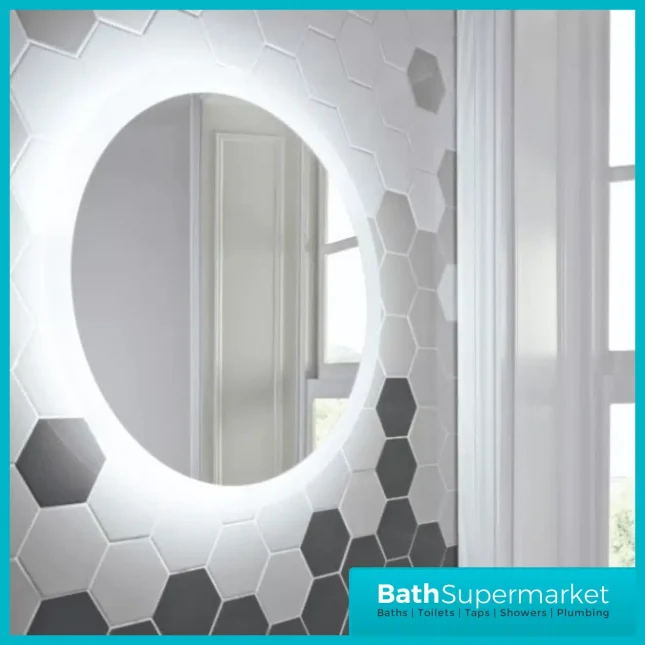 Sognare Glow Round Touch Sensor LED Illuminated Demister Mirror 600mm