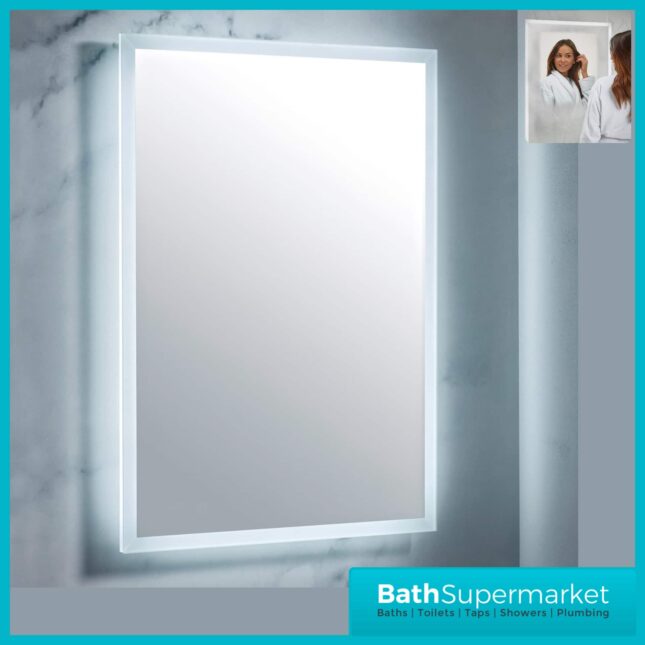 Sognare Losca LED Illuminated Bathroom Demister Mirror 600mm x 800mm
