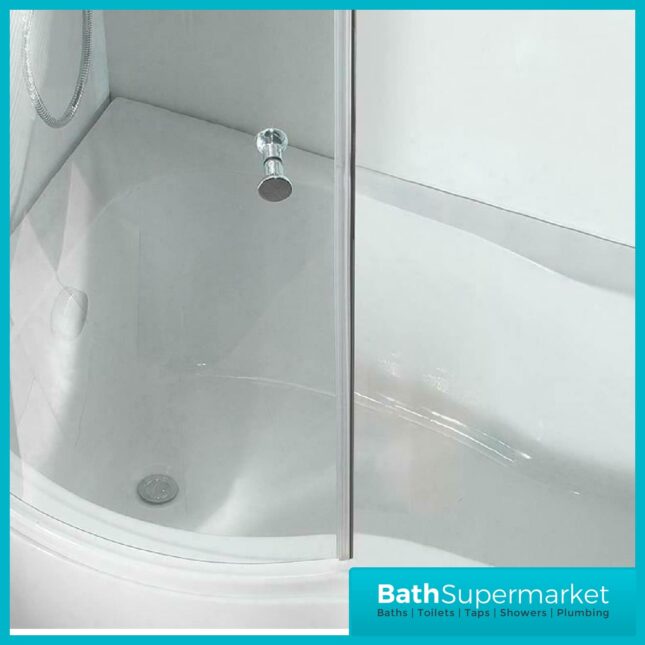 ADAPT P SHAPED SHOWER BATH SCREEN-KONCS - Image 3