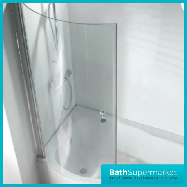ADAPT P SHAPED SHOWER BATH SCREEN-KONCS - Image 4