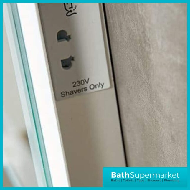 Sognare Losca Led Illuminated Mirror Demister/Shaver Socket