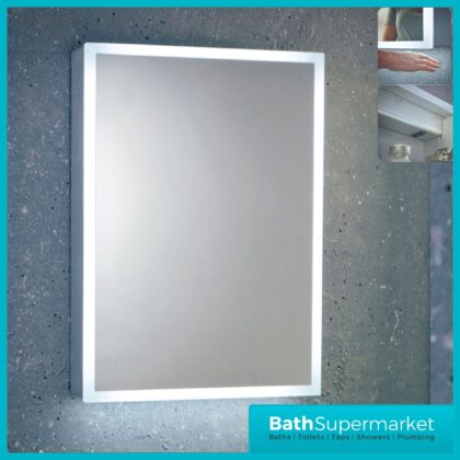 Sognare Lia LED Mirror Cabinet With Demister & Shaver Socket 500mm x 700mm