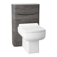 Cassellie Bali Graphite Oak Back To Wall WC Unit 500mm - Image 5