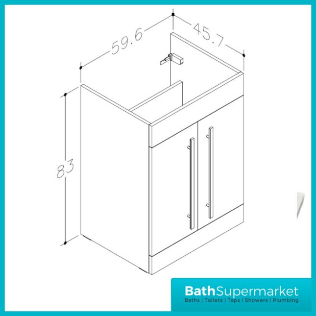 Kartell Matrix Silver Oak 2 Door L Shaped Bathroom Furniture Pack 1100mm – LH/RH